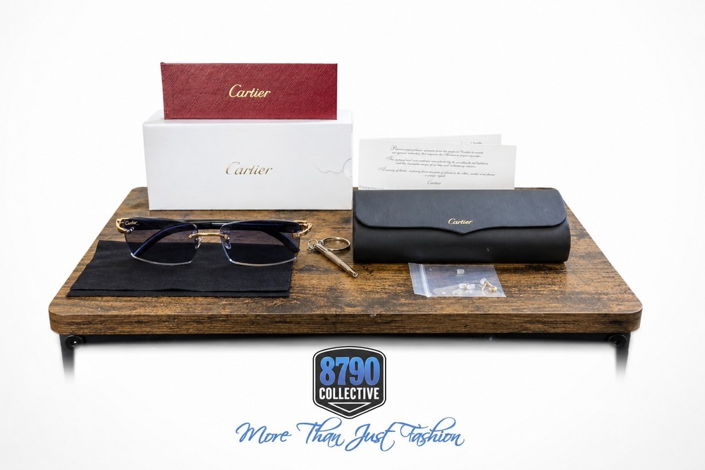 Gradient Blue Cartier Buffs Sunglasses