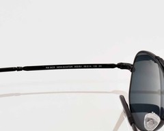 Ray-Ban Sunglasses RB3625 New Aviator Polished Black Frame Dark Grey Lens 58mm