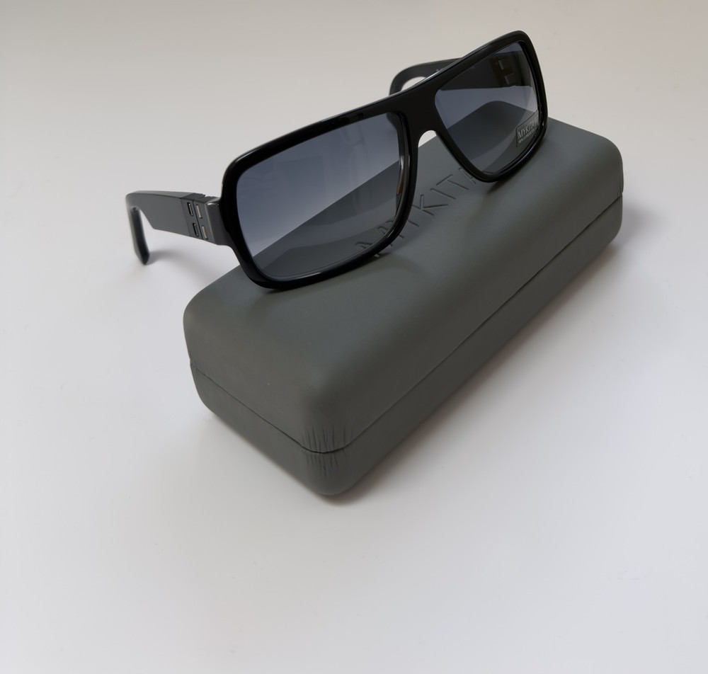 MYKITA MARC 005 Sunglasses Dark Blue Frame Blue Gradient Lenses 61mm