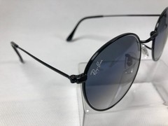 Ray-Ban RB3447 Round Gold Frame Gradient blue Lens Sunglasses 140MM