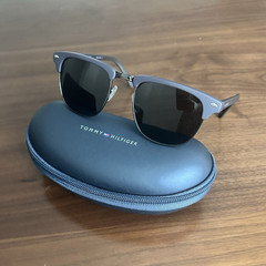 Tommy Hilfiger Buckley MP OU468P Browline Sunglasses Gray/Gray 52-21 145 w/case