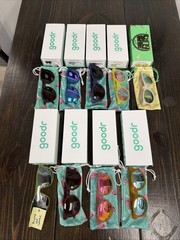 Lot of 9 Goodr Sunglasses in Original Box’s One Pair has Scuff on Lens See Photo