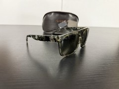 Y2K HEA Palm Tree Logo Sunglasses Smoke Gray Retro Surf w/ Case Frame Only