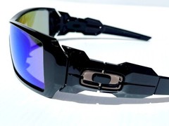 Oakley OIL RIG polished BLACK POLARIZED Galaxy JADE Mirror lens Sunglass 9081