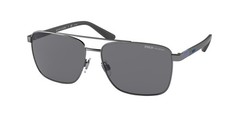 POLO PH3137 900281 Shiny Gunmetal Grey Polarized 59 mm Men’s Sunglasses