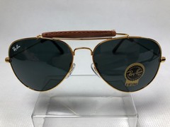 RAY-BAN RB3422 Aviator Sunglasses Gold Frame 58mm Gray Lens