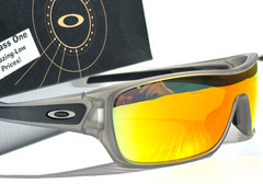 NEW Oakley TURBINE ROTOR Matte Grey POLARIZED Galaxy Ruby Lens Sunglass 9307