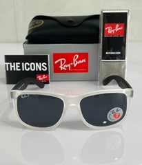 RB4165 Ray-Ban BLACK/GRAY JUSTIN Unisex Sunglasses {RB4165 54-16 145MM}
