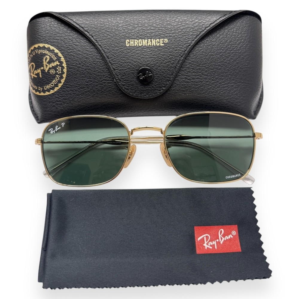 Ray-Ban Sunglasses RB 3706 001/O9 Arista Gold Polarized Chromance 54mm w/case