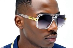 MAN SUNGLASSES GAZELLE SQUARE SPORT OVERSIZED RUN DMC HIP HOP RETRO DESIGNER NEW