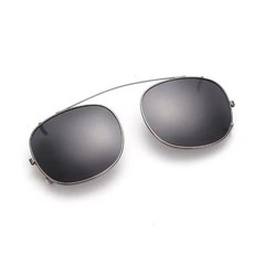 Polarized Clip On Sunglasses Oval UV400 Vintage Metal Frame Outdoor Wear