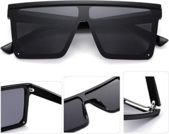 Men’s Women’s Sunglasses Black Mirror Lens Reflective New Style Designer Shades