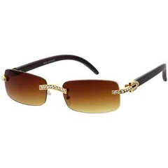 diamond buffs sunglasses men’s women’s LUXURY glasses retro Gold buff’s vvs Ice