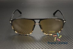 Tom Ford Bruce FT1026 05E Plastic Black Other Brown 61 mm Men’s Sunglasses