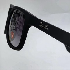 RayBan Justin RB 4165 622/T3 55mm Polarized Black Frame Gradient Sunglasses