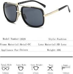 Men Guy Dude Square Sunglasses Shades 100% UV Protection Fashion Square Gold NEW