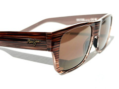NEW Maui Jim KEAHI Brown Stripes POLARIZED HCL Bronze GLASS Sunglass H873-10