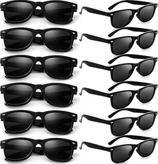 Party Sunglasses Bulk – Adult Retro Plastic Pack of 12 Vintage Sunglasses