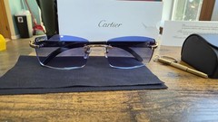 Gradient Blue Cartier Buffs Sunglasses