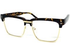 Men’s Classy Elegant Modern RETRO Clear Lens EYE GLASSES Square Tortoise Frame