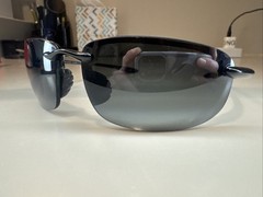 Maui Jim 407-02 Ho’okipa Gloss Black Frame / Grey Polarized Lenses Hookipa #244