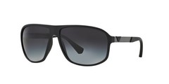 Emporio Armani Man Sunglasses EA4029 50638G 64mm Rubber Black – Grey Lens – NEW