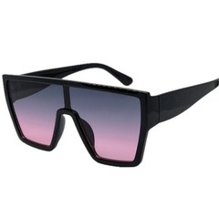 Men Fashion Sunglasses Pink Burgundy Ombre Lens Square Frame Shield Sunnies 2026