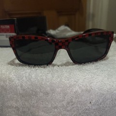 RARE Von Zipper Fulton Tony Stark IRON MAN 2 Sunglasses Red Black Checkered