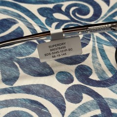 SUPERDRY NWT SDS-5045 Polarized Brown Rectangular Sunglasses 56-18-145 Unisex