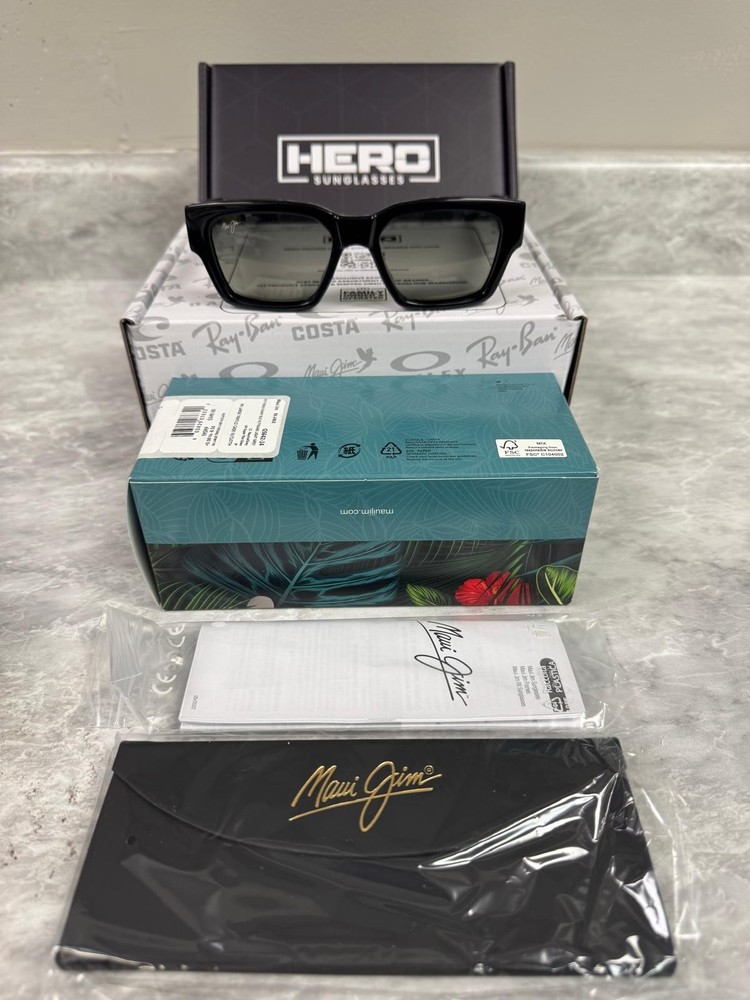 MAUI JIM | NEW | KENUI | GS642 – 14 | BLACK | NEUTRAL GREY