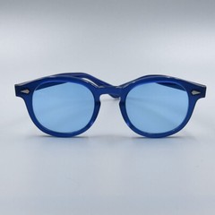 Brand new men blue sunglasses women handmade blue sunglasses Johnny Depp glasses