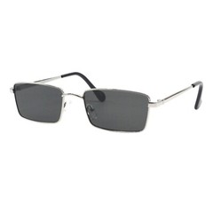 Classic Rectangular Sunglasses Unisex Lightweight Metal Frame UV400