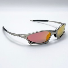 Oakley Penny X-Metal Sunglasses Silver Frame Ruby Lens Vintage RareIN BOX