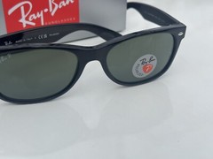 NEW Ray-Ban RB2132 NEW WAYFARER 901/58 3P Polarized G-15 Green 55mm Sunglasses