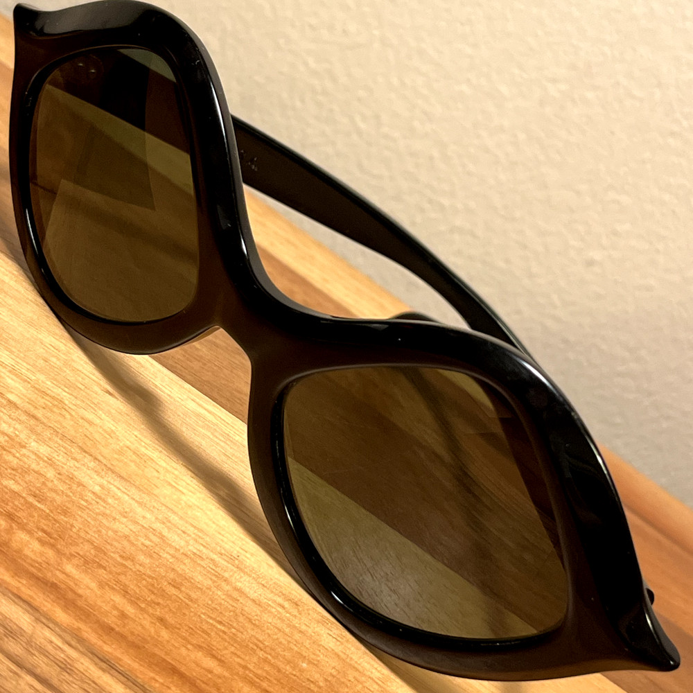 Ray-Ban Tamarin Sunglasses Black Vintage 60s Kiss Shape B&L Bausch & Lomb – USA