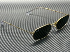 RAY BAN RB3947 001 31 Arista Gold Green Unisex 57 mm Sunglasses