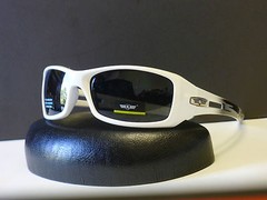 Khan Mens Sport Rectangular Wrap Around Designer Sunglasses +Microfiber Bag 5108