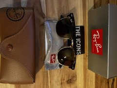 Ray-Ban RB3016 Clubmaster Havana Brown Sunglasses 51-21 145 Men