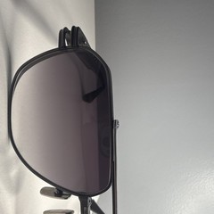 DITA KUDRU Men’s Aviator Sunglasses Black Metal Frame Gray Gradient Lenses