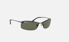 Ray-Ban RB3183 Gunmetal/G-15 Green Polarized 63mm Sunglasses RB3183 004/9A 63-15