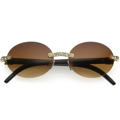 Diamond buffs sunglasses men’s women’s LUXURY glasses retro Gold buff’s vvs Ice