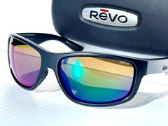 NEW REVO SAILFISH Matte Black Shallow Water Green Baseliner Sunglass 1184 01 GN