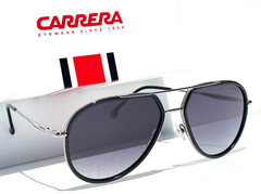 NEW CARRERA Polished Gunmetal Black Frame Gradient Black Sunglass 295/S 8079O