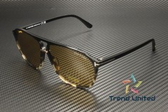 Tom Ford Bruce FT1026 05E Plastic Black Other Brown 61 mm Men’s Sunglasses