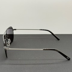 Maui Jim Mano MJ877-02 Black Silver Stripe Neutral Grey Lens 57 16 142