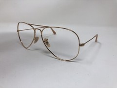 RAY BAN SUNGLASSES FRAME ITALY METAL AVIATOR RB3025 001/78 Gold 58mm XO48