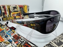 OAKLEY HIJINX ART CHANTRY MATTE BLACK W/ WARM GREY SUNGLASSES ARTIST 12-771 RARE