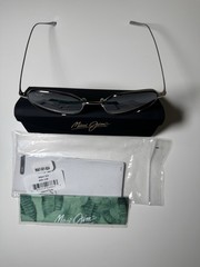 Maui Jim Island Eyes Titanium Neutral Grey Polarized Sunglasses MJ 859-11B New