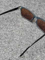 Scott Harris SH-309 C2 Sunglasses Mens 54-17-140 Blue Brown Square Plastic