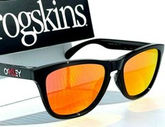 NEW Oakley Frogskins Black Japan POLARIZED Galaxy Ruby Mirror Sunglass 9245